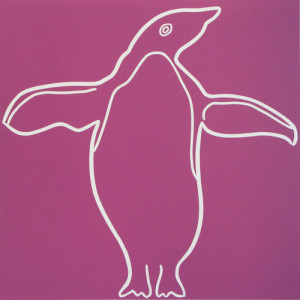 Penguin 7 - Linocut  by Jane Bristowe