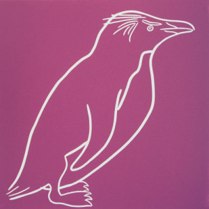 Penguin 6 - Linocut by Jane Bristowe