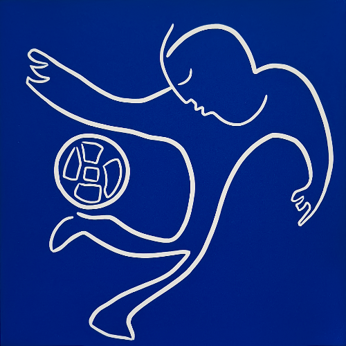 Footballer Blue