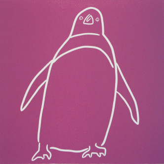 Penguin 10 - Linocut by Jane Bristowe