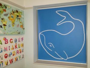 Creatively Different Whale roller blind
